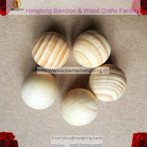 Free shipping 20pcs/pack 23mm unvarnished pine wood ball wooden craft ball gift ball without scent
