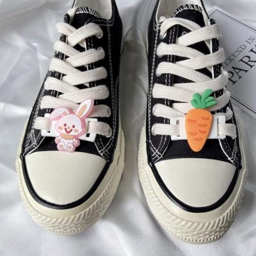 1pcs Cute Cartoon Shoelace Decoration Buckle PVC Soft Rubber Shoes Flower Shoe Buckle Canvas Sports Shoe Accessories Shoe Buckle