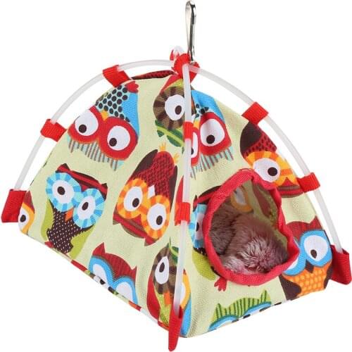Parrot Nest Windproof Warm Snuggle Hut Cage Bed Cave for Pet Bird