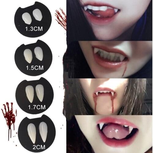 Halloween Party Vampire Teeth Cosplay Prop Decoration Vampire Tooth Horror False Teeth Dentures Zombie Ghost Devil Fangs