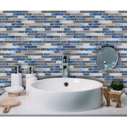 Art3d 10-Piece Peel and Stick Self adhesive Backsplash DIY Kitchen Bathroom Tile 12" x 12" Stone Tiles