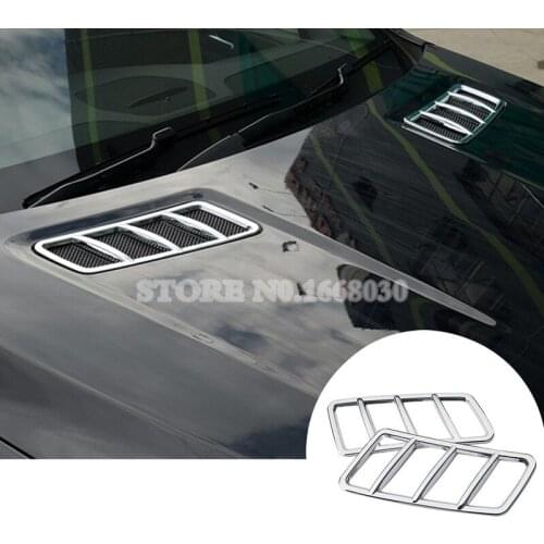 ABS Exterior Hood Air Vent Cover Trim 2pcs For Benz ML W166 2012-2015 GL X166 2013-2015 Car accesories interior Car decoration