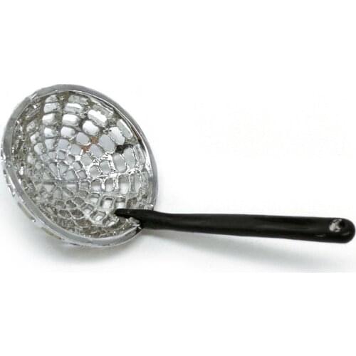 Kitchen 1:12 Length 5cm Micro Metal Colander Doll house MiniatureKitchen Decor Simulation Toy