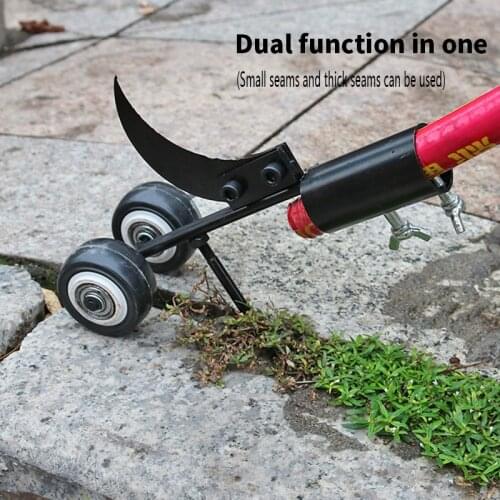 Multifunctional portable gap weeder with adjustable length, no need to bend down for small garden experts
