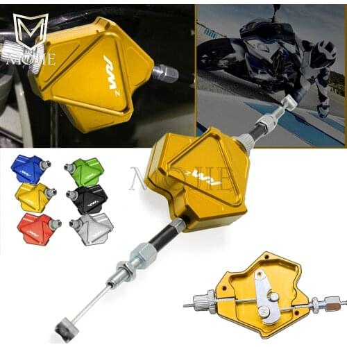 Motorcycle CNC Aluminum Stunt Clutch Lever Easy Pull Cable System For SUZUKI RMZ250 2004-2018 RMZ450 2005-2018 RMZ 250 450