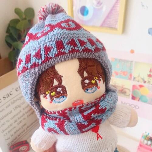 [MYKPOP]KPOP Dolls Clothes & Accessoiress: Cap and Scarf for 20cm Dolls(without doll) KPOP Fans Collection SC21031111