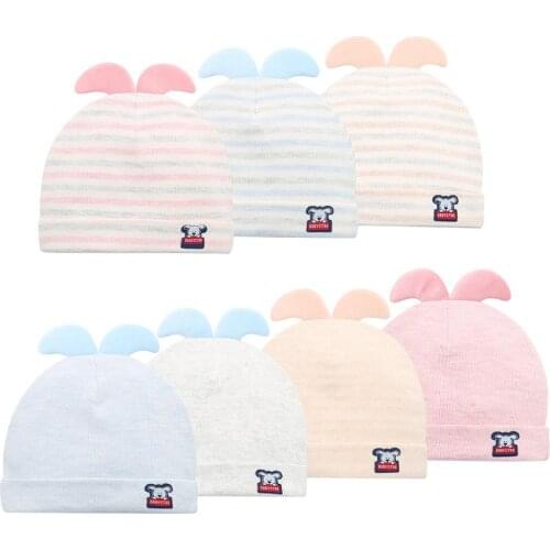 Brand New Soft Cute Bunny Ear Infant Toddler Baby Girl Boy Winter Warm Crochet Hat Beanie Lovely Cotton Cap 0-6 Y