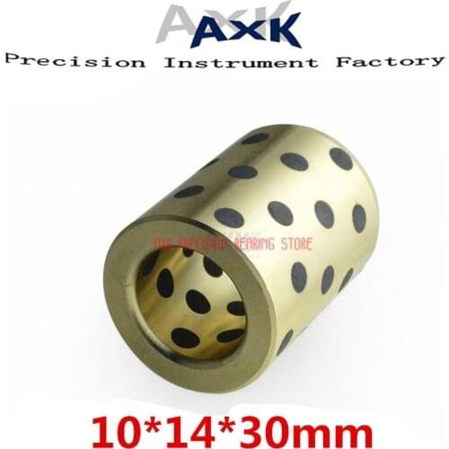 2021 New Real Rolamentos Thrust Bearing 10x14x30 Mm Linear Graphite Copper Set Bearing Bushing Oil Self-lubricating Jdb 10mm