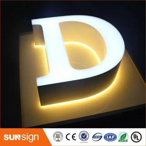 NEW ARRIVAL acrylic double faces led metal sign letter