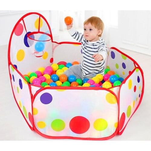 New Toys Tent Ocean Series Cartoon Game Ball Pits Portable Pool Foldable Children Outdoor Sports Educational Toy With Basket