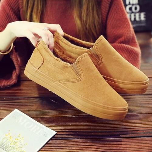 New Casual Canvas Plus Velvet Shoes Winter Cotton Shoes To Keep Warm Snow Boots botas de zapatos de hombre