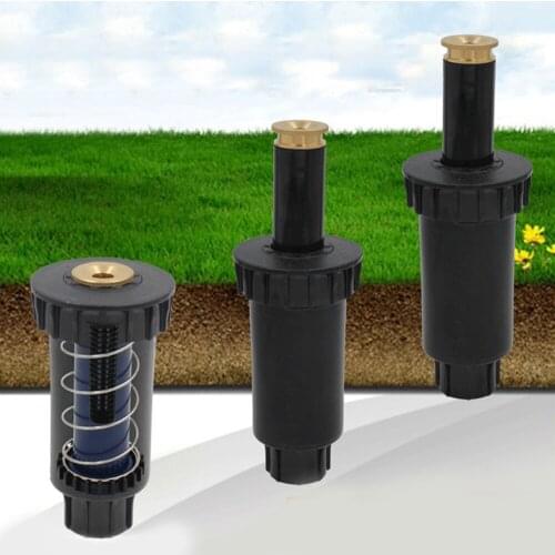 Adjustable Garden Spray Nozzle 90/180/360 Degree Pop up Sprinklers Plastic Lawn Watering Sprinkler Head