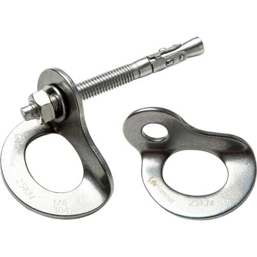 M10 Climbing Point Nail Bolt Hanger Plate Piton Caving Belay Fixed Point