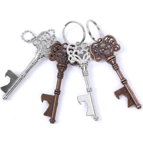 Vintage Keychain Keyring Beer Bottle Opener Coca Can Opening tool with Ring or Chain SN289