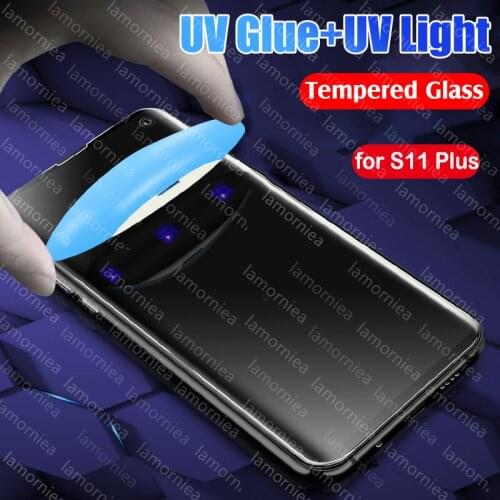Lamorniea for S20 Plus screen protector with nano liquid UV glue for Samsung Galaxy S20 Ultra S20 Plus full glue glass protector