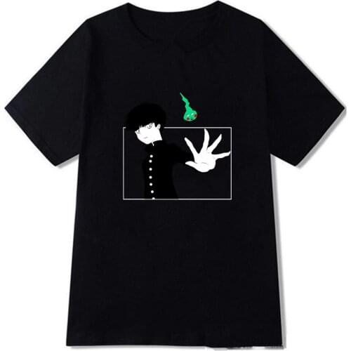 Women T-shirt Mob Psycho 100 Styles Loose Harajuku Casual Hip-hop Tshirt Men Tees