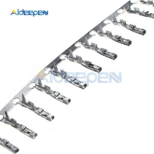 100PCS Dupont Jumper Wire Cable Housing Female Pin Connector Terminal Crimps 2.54mm
