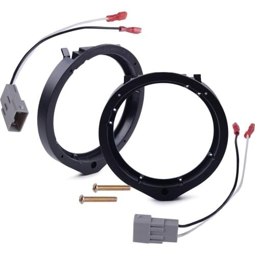 2Pcs ABS Speaker Adapter 6.5"/6.75" 165mm & Wire Harness Fit for Honda Civic Accord Crosstour CR-Z Insight