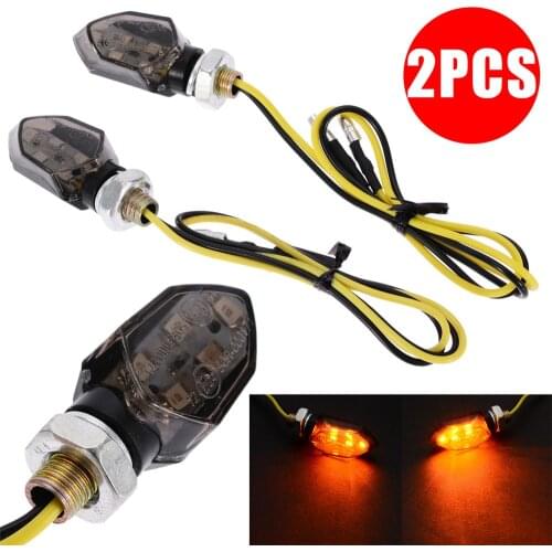 4Pcs 12V IP68 Waterproof Sequential Amber Flasher Indicator Blinker Rear Lights Accessories Universal LED Motorcycle Turn Signal