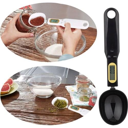 500g/0.1g Measuring Spoon Home Kitchen Salt Coffee Sugar LCD Display Digital Scale Measuring Scoop