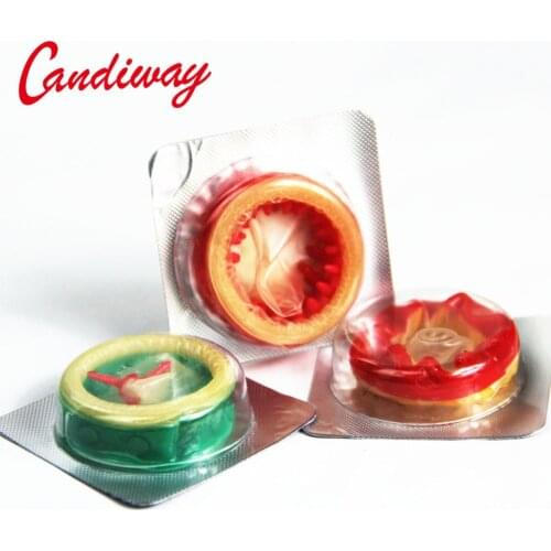 6pcs Reusable candy Condoms Ring dotted Cover Penis Delay Impotence Erection G SPOT Sex condom For Men Penis Sleeve Sex Condom