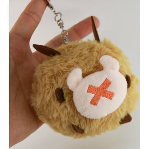 Genshin Impact Hilichurl Plush Charm Tcho-Tcho Replaceable Mask Cute Cosplay Plushie Keychain Cartoon Bag Decor Keyrings Gifts