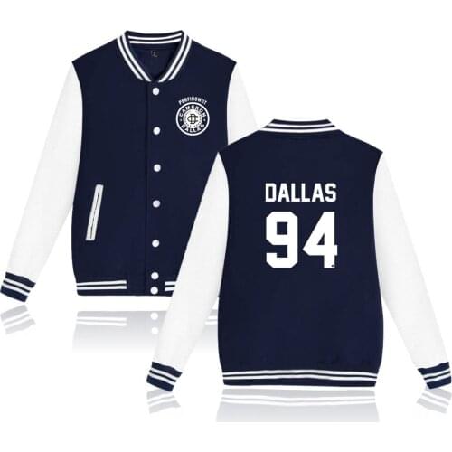 Dallas 94 printed fashion hip hop style men women Baseball Jacket sport casual Long Sleeve Hoodies Jackets Sweatshirts coat tops