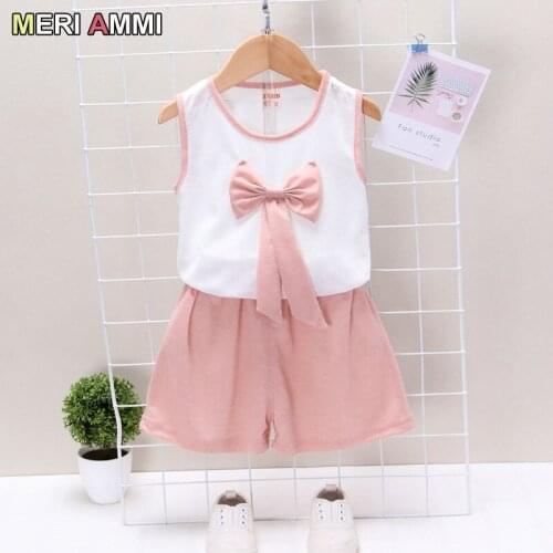 MERI AMMI 2pcs Baby Girl Boy Clothing Outfit Set T-shirt +Pants For 1-3 Year Infant Kids