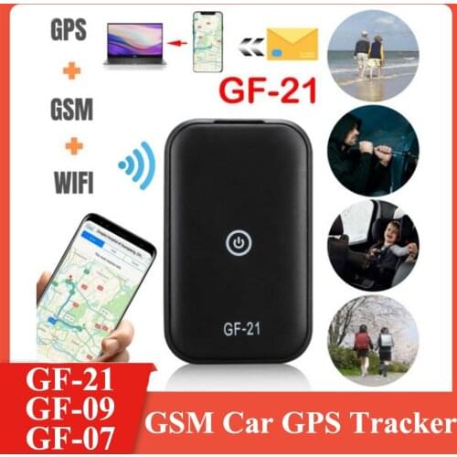 GF21 GF09 GF07 GSM Mini Car GPS Tracker Real-time Driving Tracker Anti-lost Device Voice Control Record WIFI+LBS+GPS Pos Locator