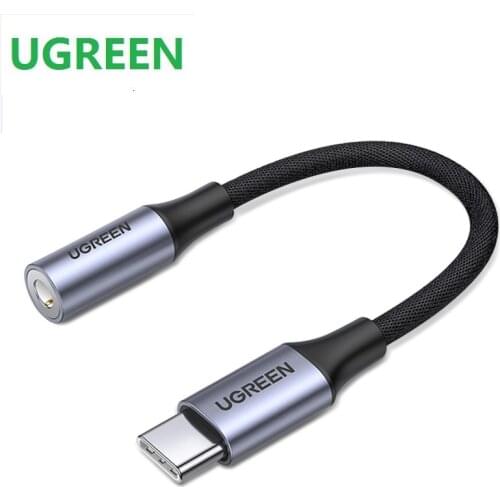 Ugreen Type C 3.5 Jack Earphone Cable USB C to 3.5mm AUX Headphones Adapter