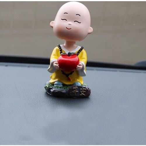 The little monk shook his head ornaments creative car interior products doll car interior products