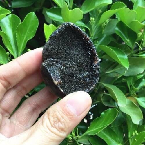 Small Natural rock septarium stone geodes Mineral cluster for decoration