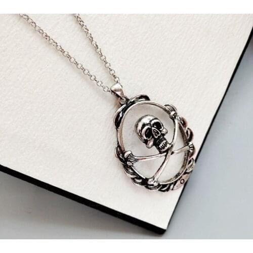 Timlee N021 New Personality Retro Skeleton Pendant Alloy Clavicle Necklaces,Sweater Chain Fashion Accessories wholesale