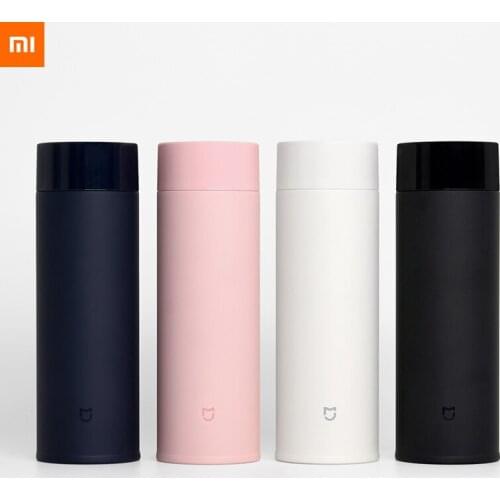 New arrival xiaomi mijia mini Thermos mug 350ml travel Portable Bottle Insulation or lock cold 190g lightweight Solid color