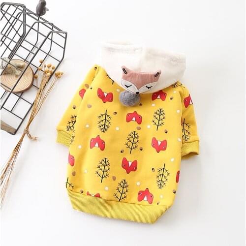 Pet Dog Clothes Winter Pet Cat Coat Warm Dog Hoodie Fashion Clothes For Small Dogs Pets Clothing Soft Pet Apparel French Bulldog