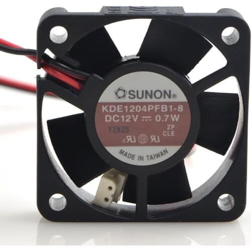 Original KDE1204PFB1-8 DC 12V 0.7W 4CM 4010 40*40*10mm 2wire cooling fan