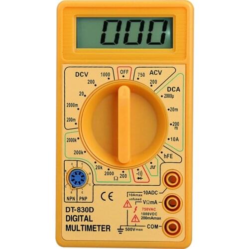 Portable Mini Pocket Digital AC/DC Voltage Multimeter Current Amp Ohm Voltmeter Ohmmeter Tester Diode Triode Monitor Regulators