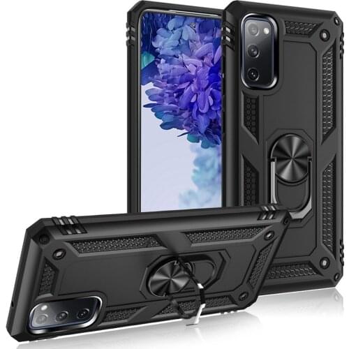 Heavy Duty Rugged Cover Ring Bracket Magnetic Holder Shockproof Kickstand case+Screen Protector For Samsung Galaxy S20 FE 5G/4G