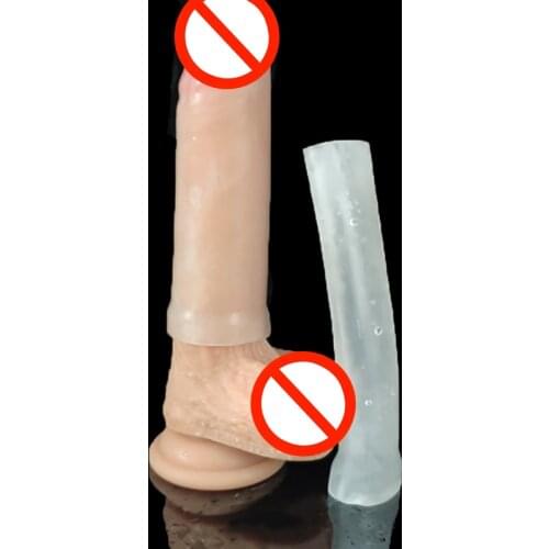 Silicone Dildo Glans Protector Cap for Penis Enlargement pro extender proextender,Masturbation Device Sex Toys for man