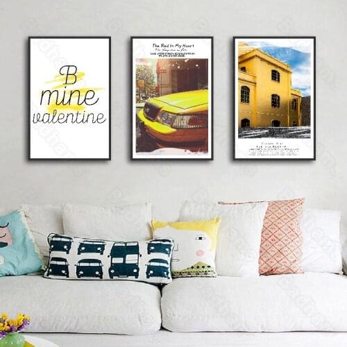 Nordic City Landscape Painting Room Layout Wall Decoration Bedside Paintings Living Room Dining Room Corridor Aisle Mural