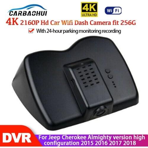 4K Wifi Hidden Car DVR Dash Cam Camera Video Recorder For Jeep Cherokee Almighty version high configuration 2015 2016 2017 2018