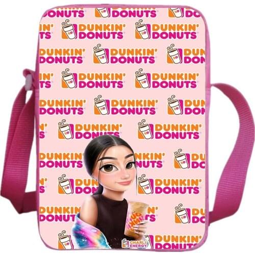 Charli Damelio Shoulder Bag Support Custom Logo Bag Casual Teens Shoulder Rucksack Fashion Crossbody Bags Cartoon Print Bookbag