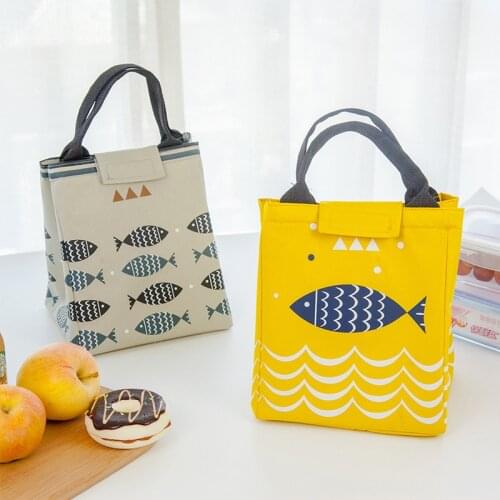 Portable Lunch Food Bag Box Waterproof Oxford Cloth Functional Pattern Cooler Women Kids Convenient Insulation Tote Handbag