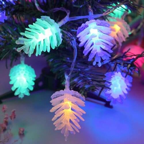 LED Pine Cone String Lights for Christmas Lights Party Supplies Indoor and Outdoor Courtyard Decoration Led String Lights