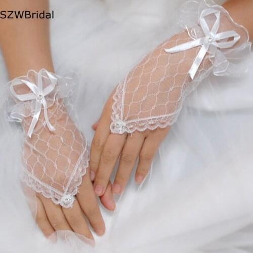 Свадебные перчатки SZWBridal China At AliExpress