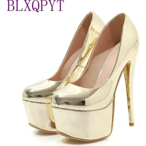 BLXQPYT HOT Sapato Feminino Women Shoes High Heel 16CM Size 33-48 Shoes Women Zapatos Mujer Pumps Sandals Chaussure Femme A-4