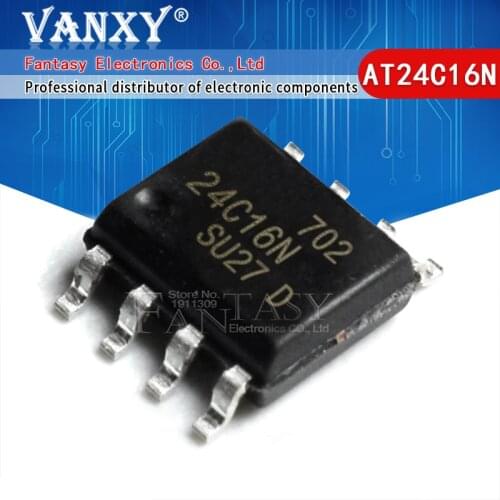 10PCS AT24C16 SOP 24C16 SOP8 AT24C16C-SSHM-T AT24C16N SOP-8 new and original IC