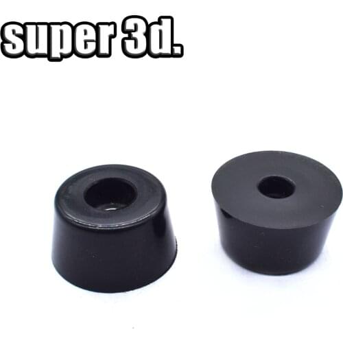 10Pcs Black Duable Soft Rubber Furniture Chair Table Feet Leg Bottom Anti-skid glides shock Floor Protector Screw on Pad