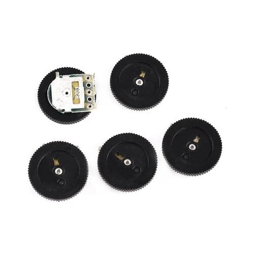 10pcs Double Gear tuning potentiometer B102 B103 B203 B503 B1K B10K B20K B50K 3Pin 5Pin 16*2mm Dial Potentiometer
