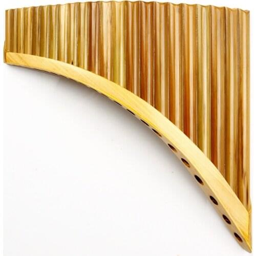 22 Pipes G Key Pan Flute High Quality Pan Pipes Woodwind Instrument Chinese Traditional Musical Instrument Bamboo Pan flute